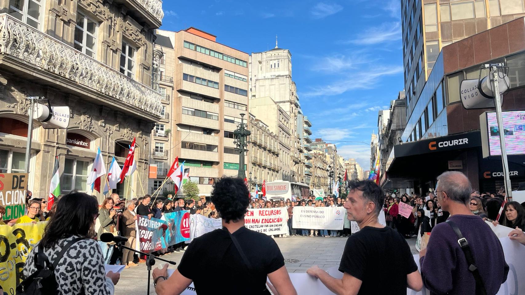 Manifestación ensino público