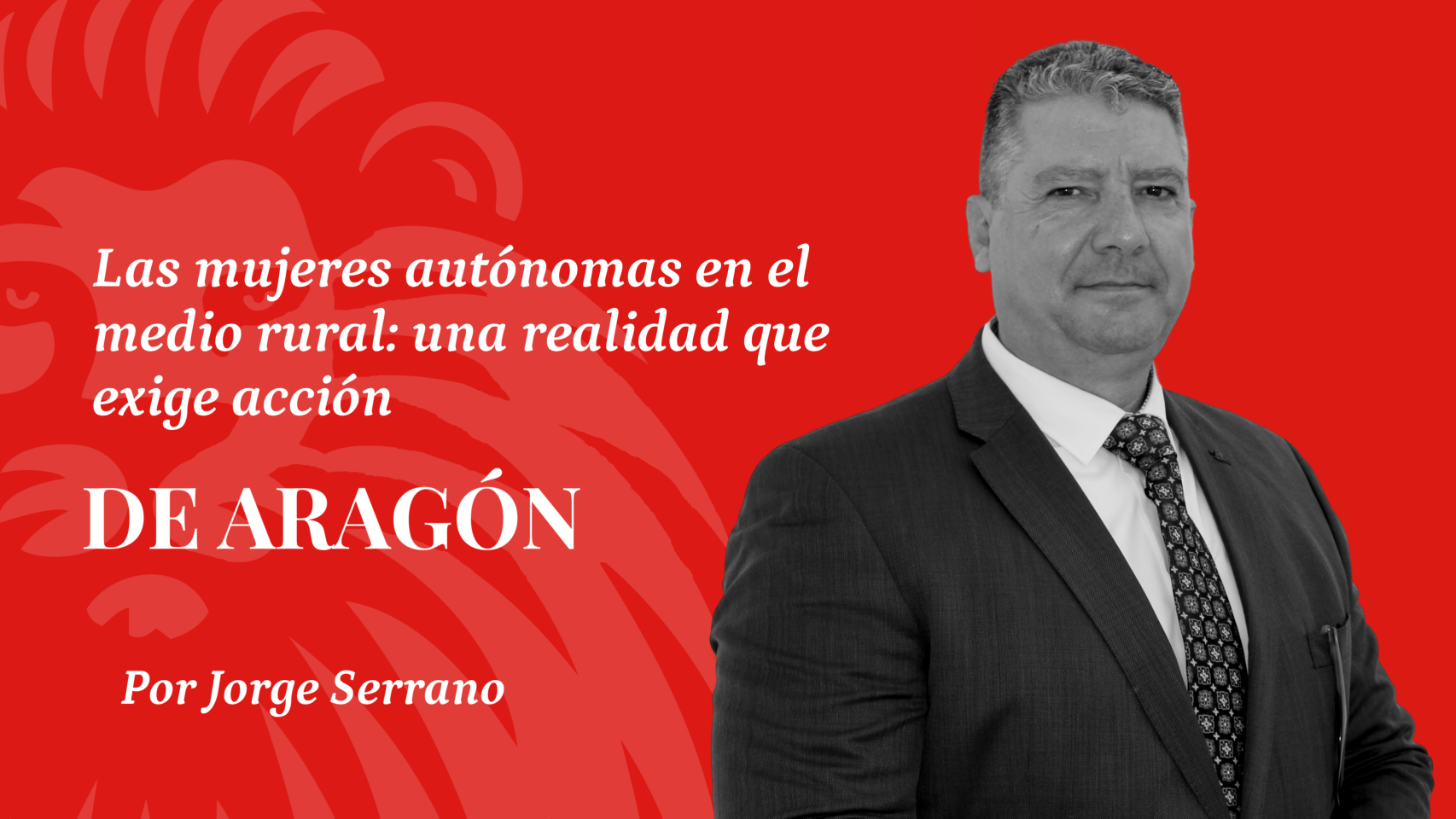 Jorge Serrano, presidente de ATA Aragón.
