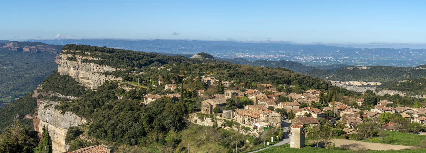 Vista panorámica del casco antiguo de Tavertet