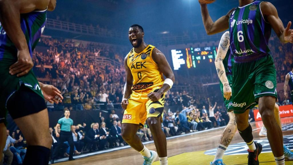 AEK de Atenas vs. Unicaja de la Final Four de la BCL 2025. 