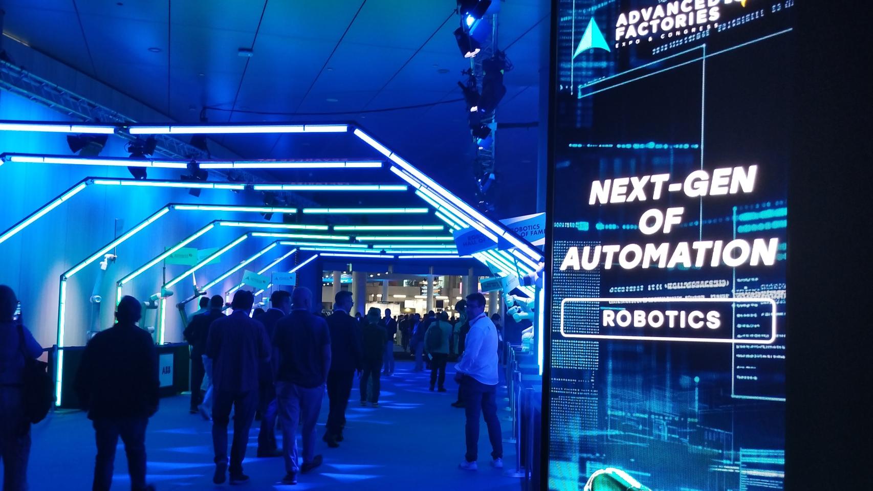 Robotics Hall of Fame, en la entrada de Advanced Factories 2026.