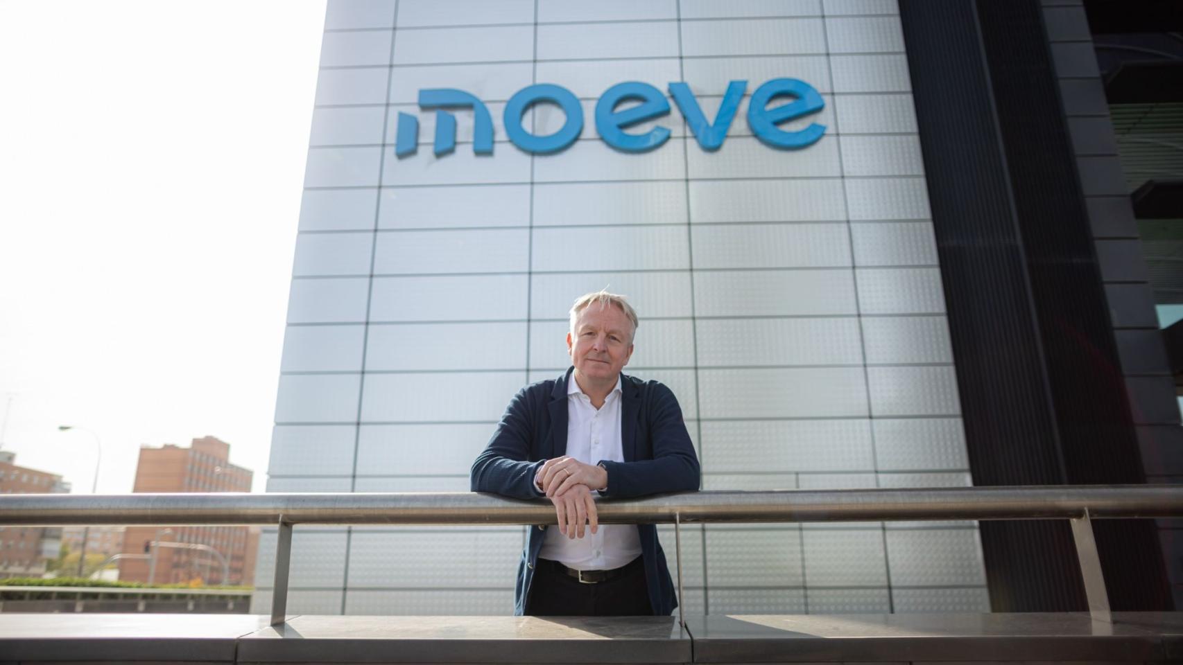 El consejero delegado de Moeve, Maarten Wetselaar, en la sede de la compañía en Madrid.