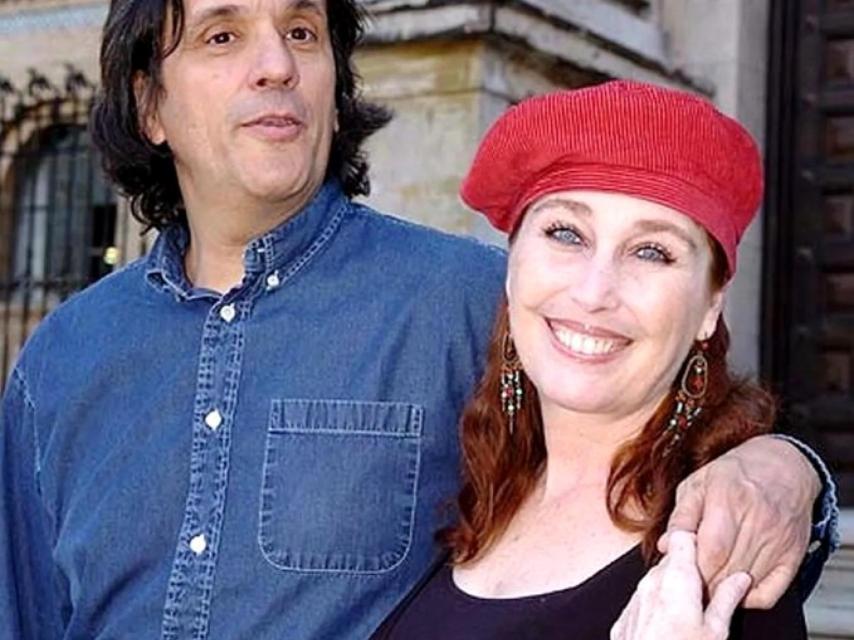 Manuel Iborra Martínez con Verónica Forqué.