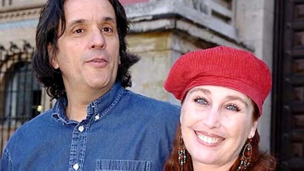 La actriz Verónica Forqué junto al que fue su marido, Manuel Iborra, en una imagen de archivo. 