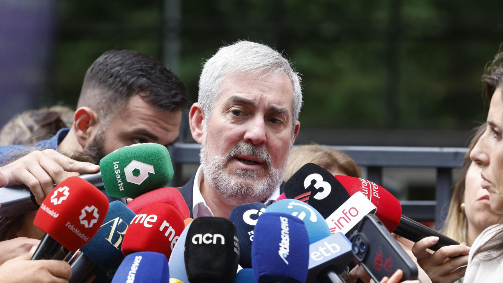 El presidente de Canarias, Fernando Clavijo, este jueves.
