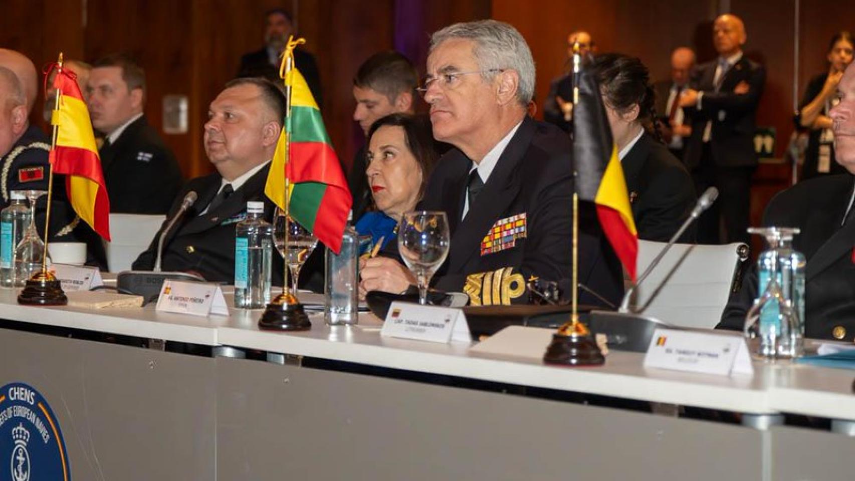 La ministra de Defensa, Margarita Robles, interviene en el Foro Estratégico Chiefs of European Navies (CHENS-26).