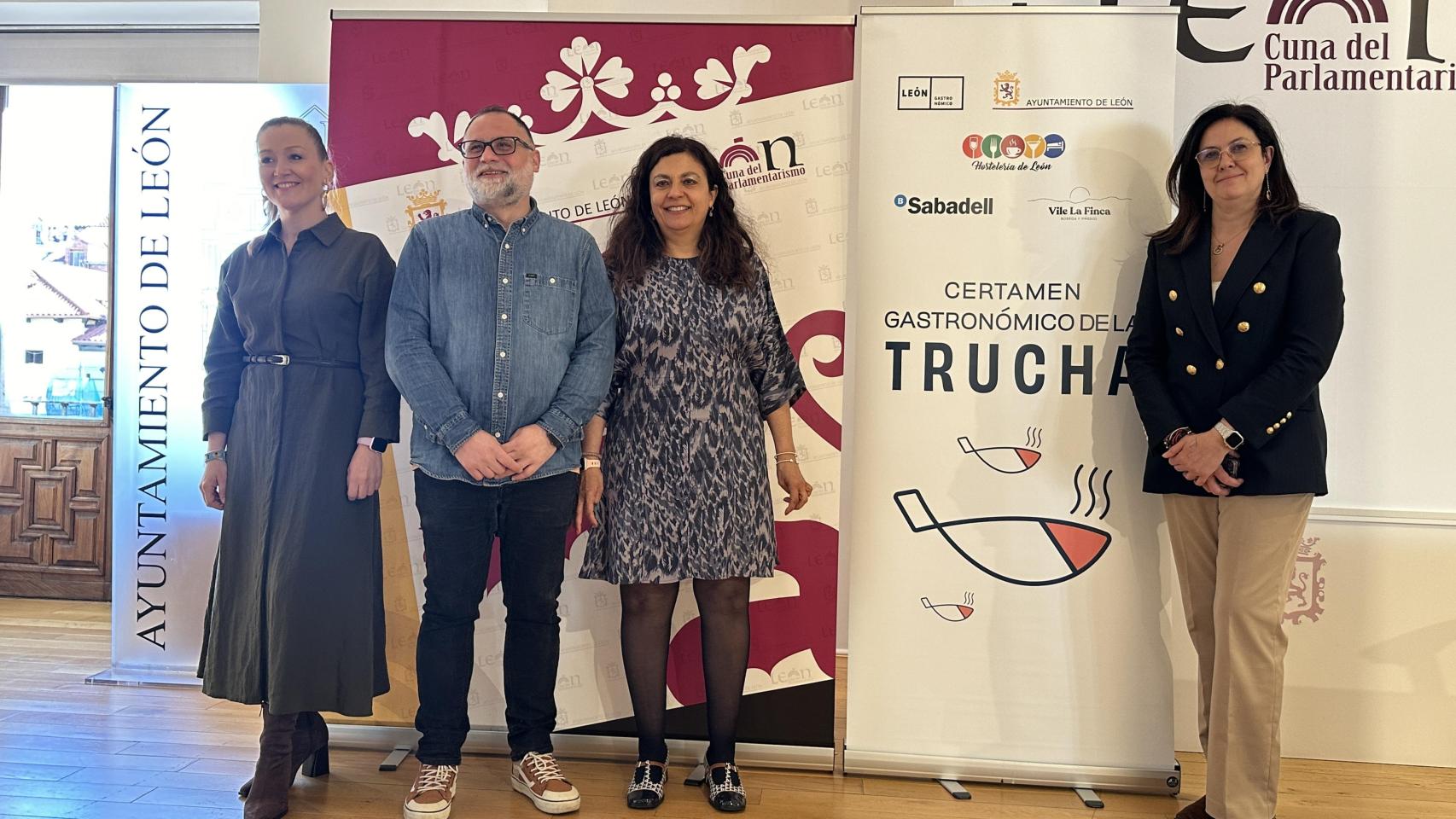 Presentación del Certamen Gastronómico de la Trucha en León.
