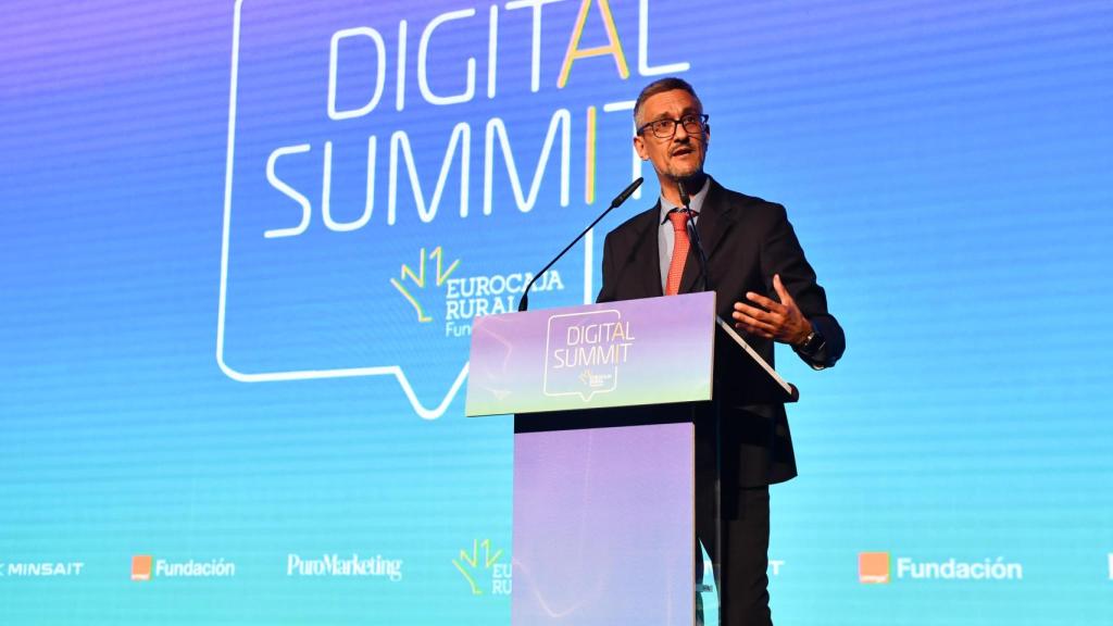 El director gerente de la Agencia de Transformación Digital de Castilla-La Mancha, Juan Ángel Morejudo. Foto: Eurocaja Rural.