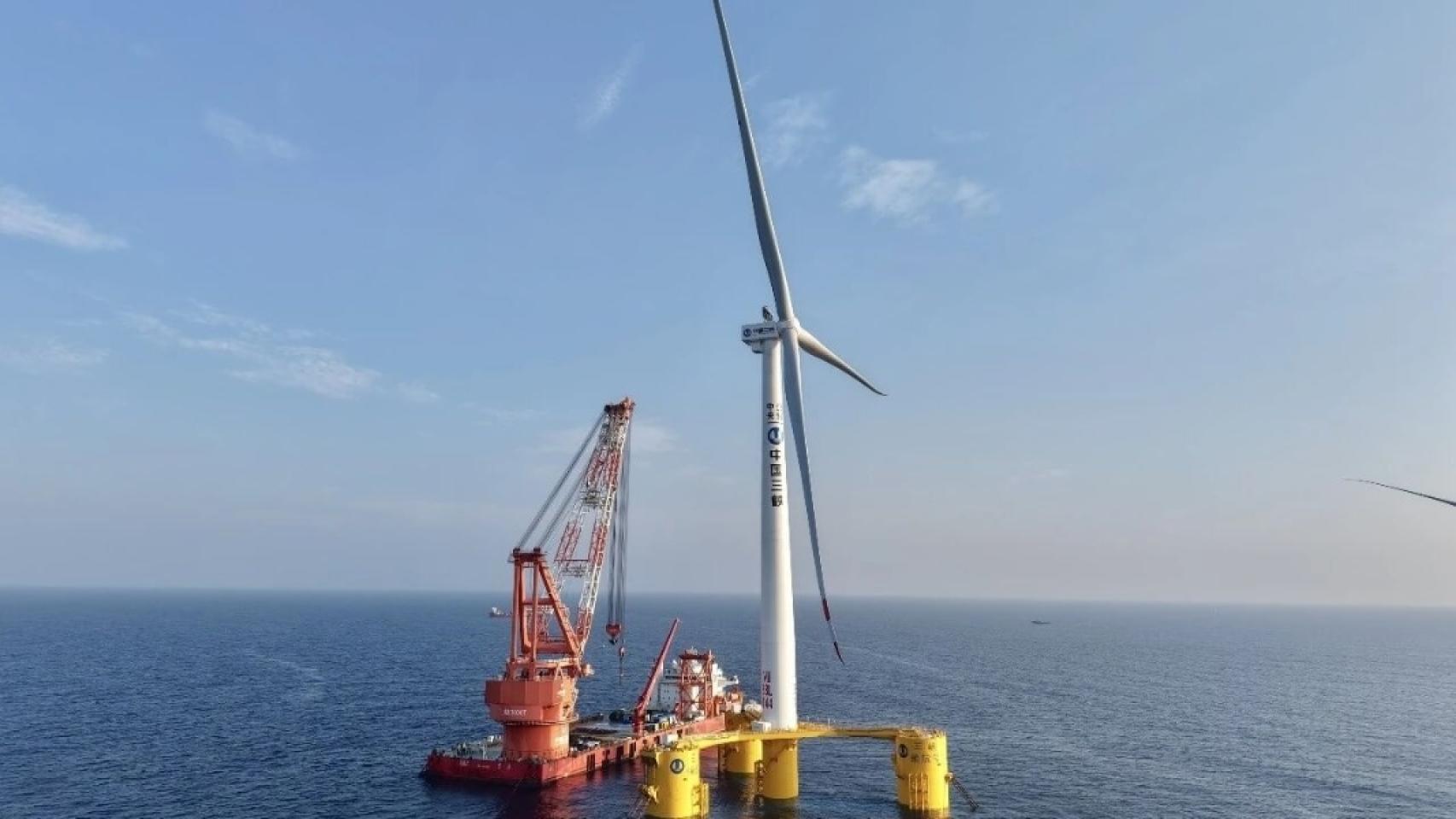 Plataforma eólica flotante Goldwind de 16 MW.