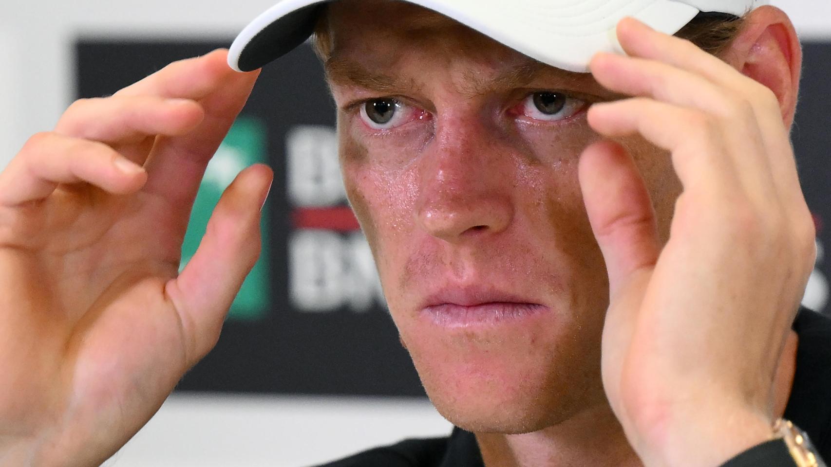 Jannik Sinner atiende a los medios en la previa del Masters 1.000 de Roma.