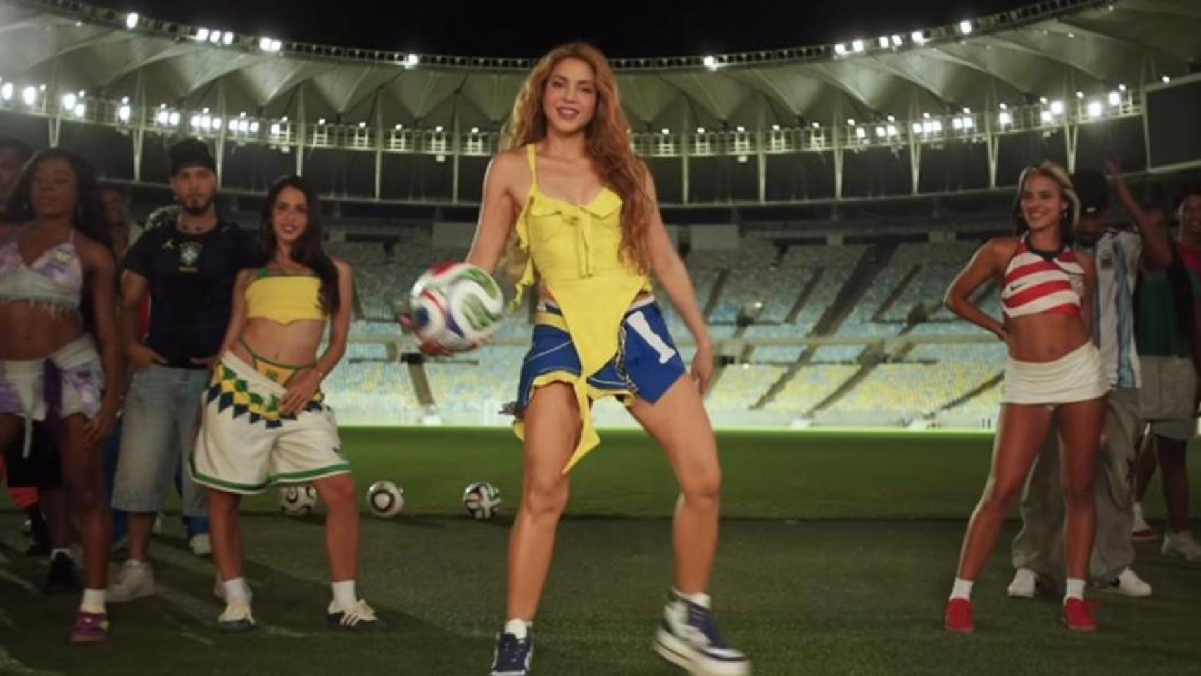 Shakira en el videoclip de su tema 'Dai Dai'.