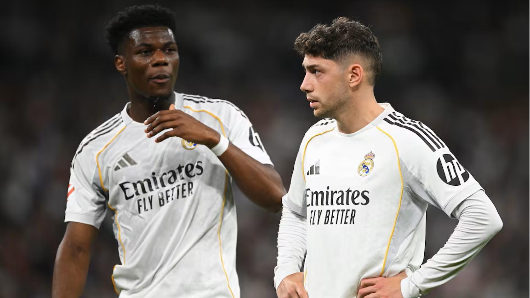 Tchouaméni y Valverde, durante un partido del Real Madrid esta temporada.