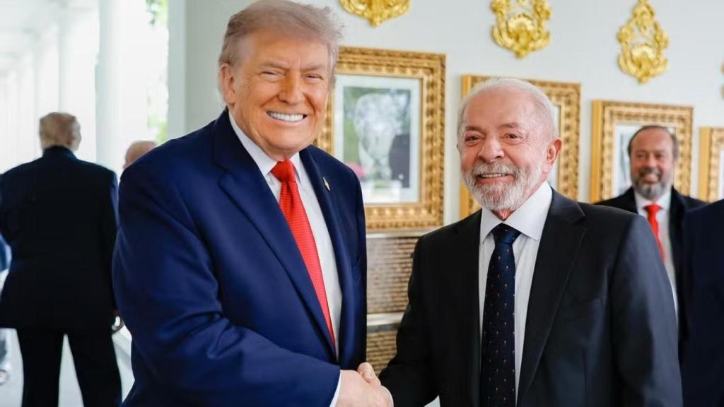 Trump recibe a Lula en la Casa Blanca.