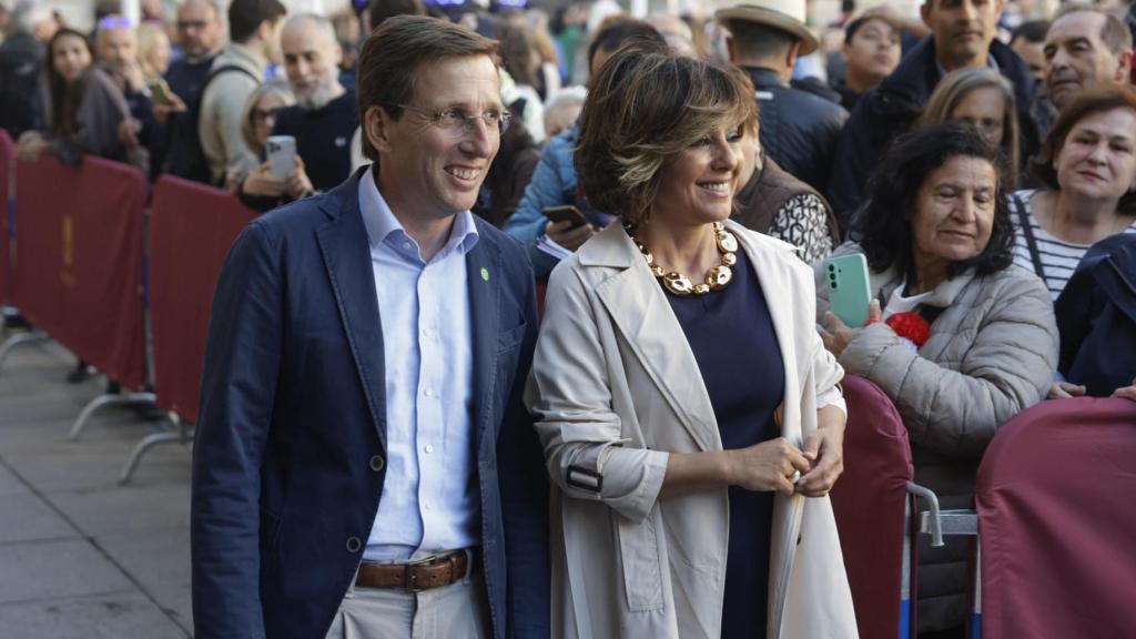 Ónega, a su llegada para dar el pregón de San Isidro.