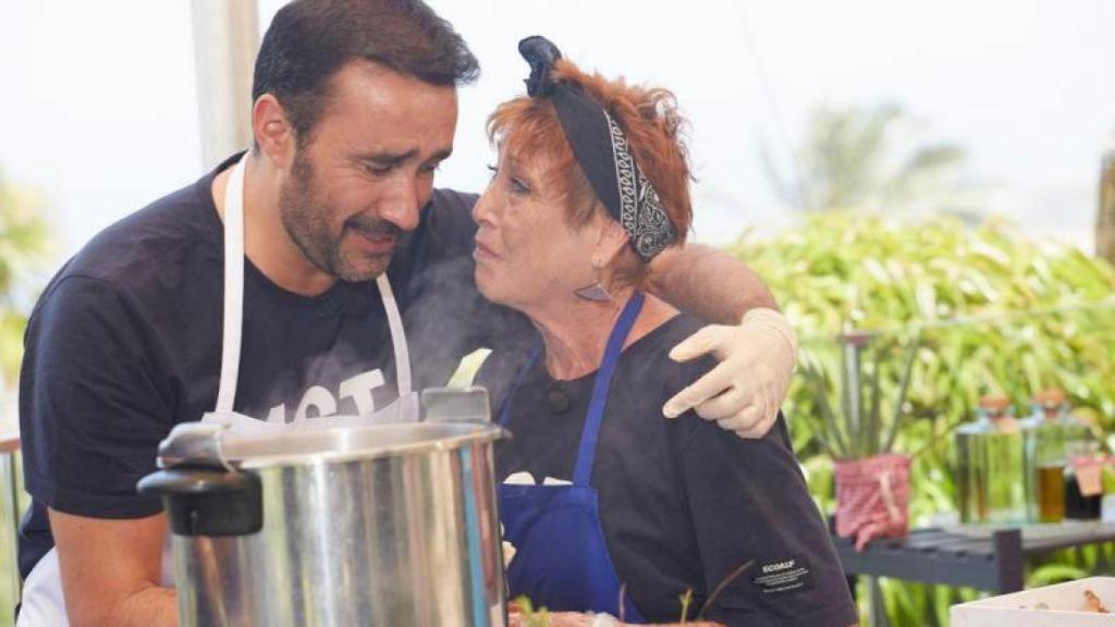 Verónica Forqué con Juanma Castaño.
