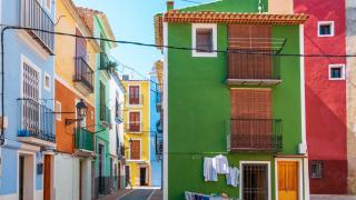 Casas de colores de Villajoyosa.