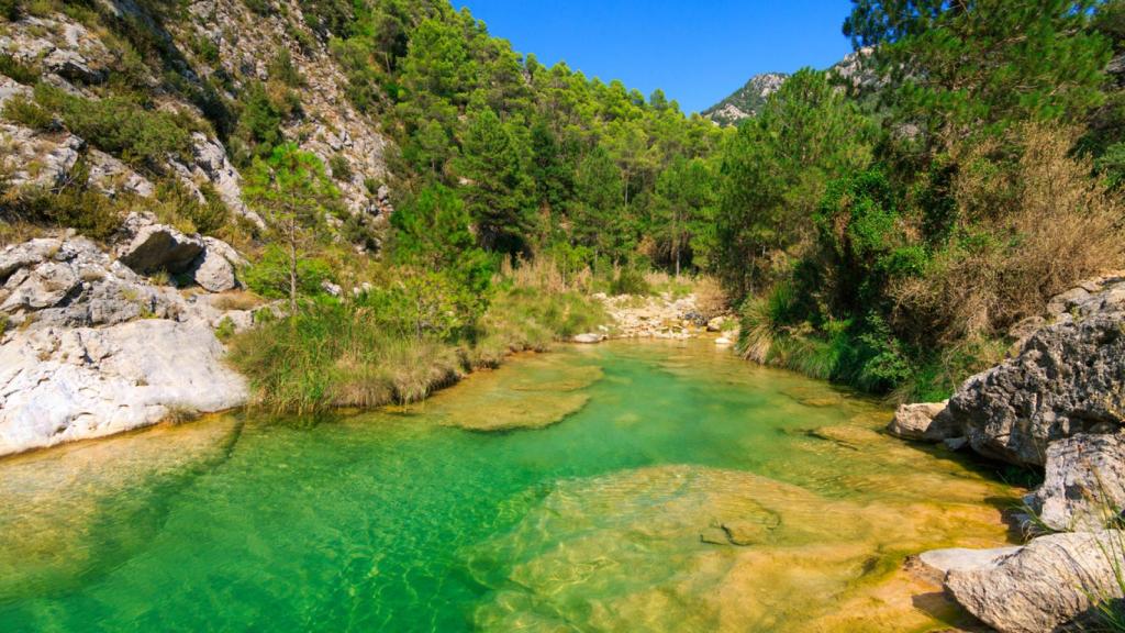 Piscina natural en Beceite.