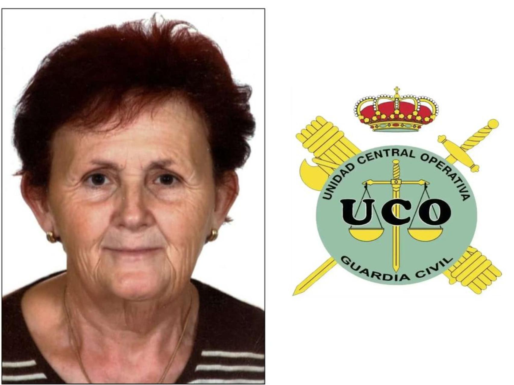 El cartel que reclama que la UCO asuma la investigación de Rosalía Cáceres.