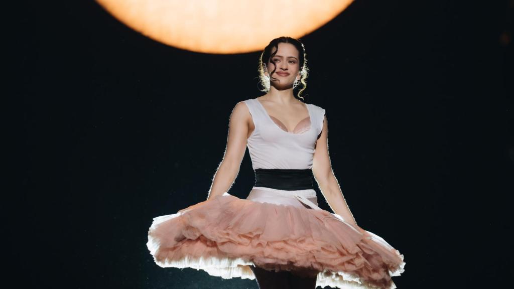 La cantante, durante su concierto en Madrid.