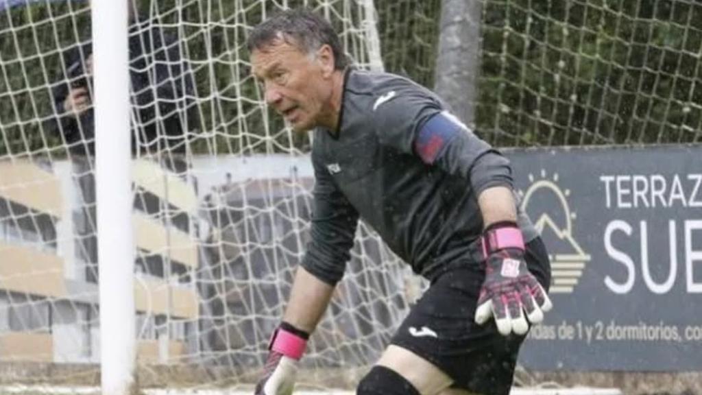 Ángel Mateos, durante su partido de Tercera RFEF.