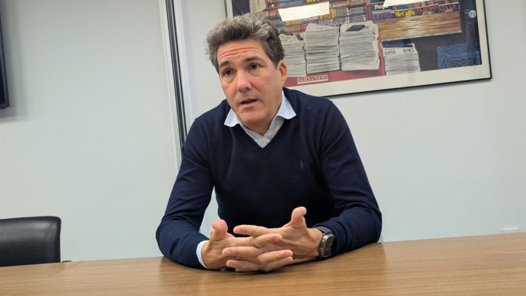 Gustavo Martínez, economista, durante la entrevista.