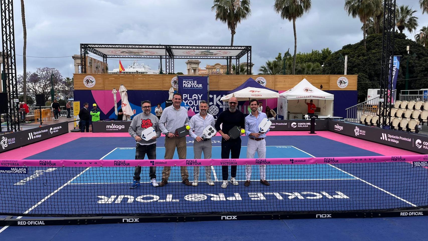 Presentación del Spanish Open 2026 de pickleball en Málaga.