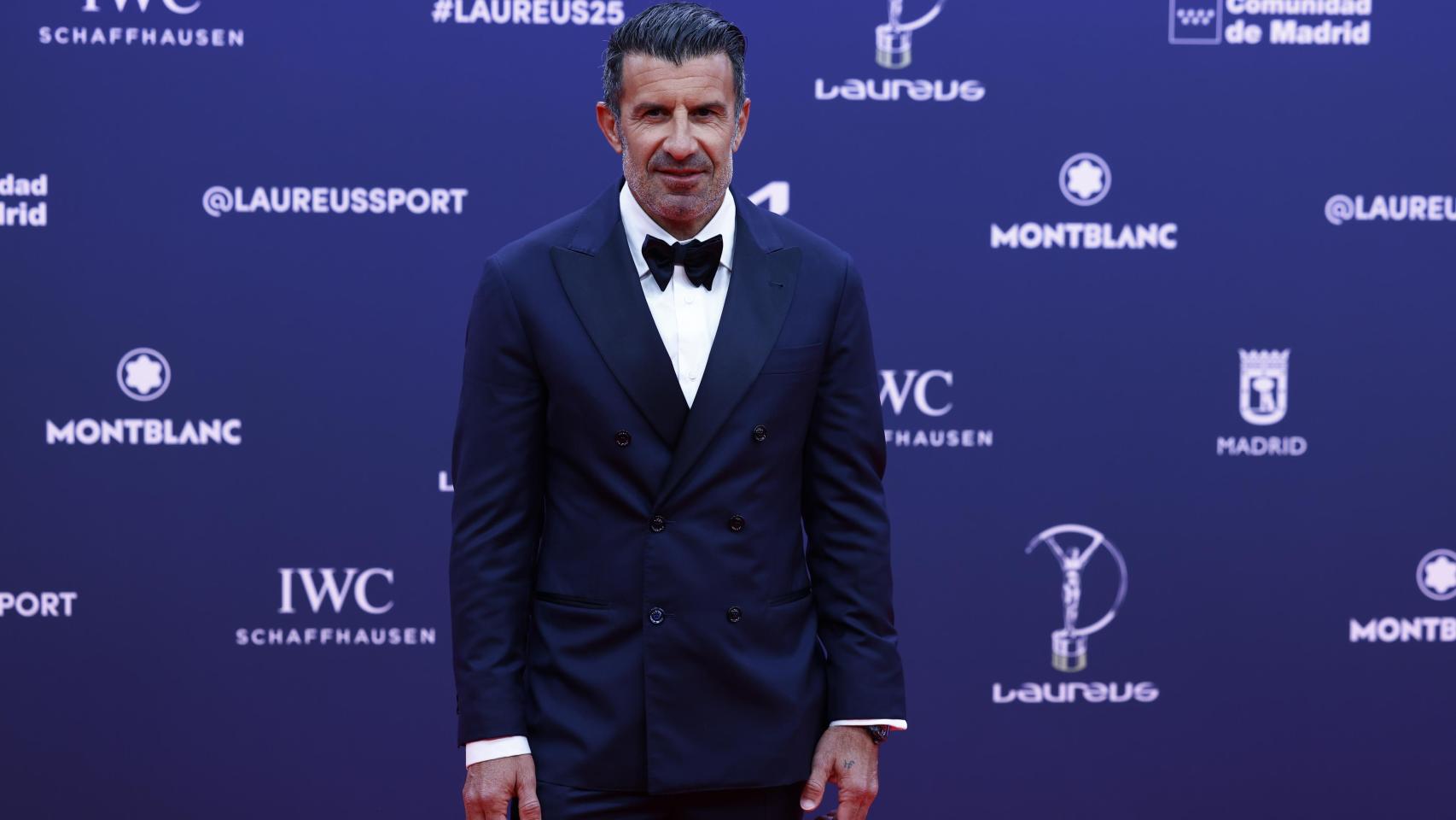 Luis Figo, en la gala de los Laureus.