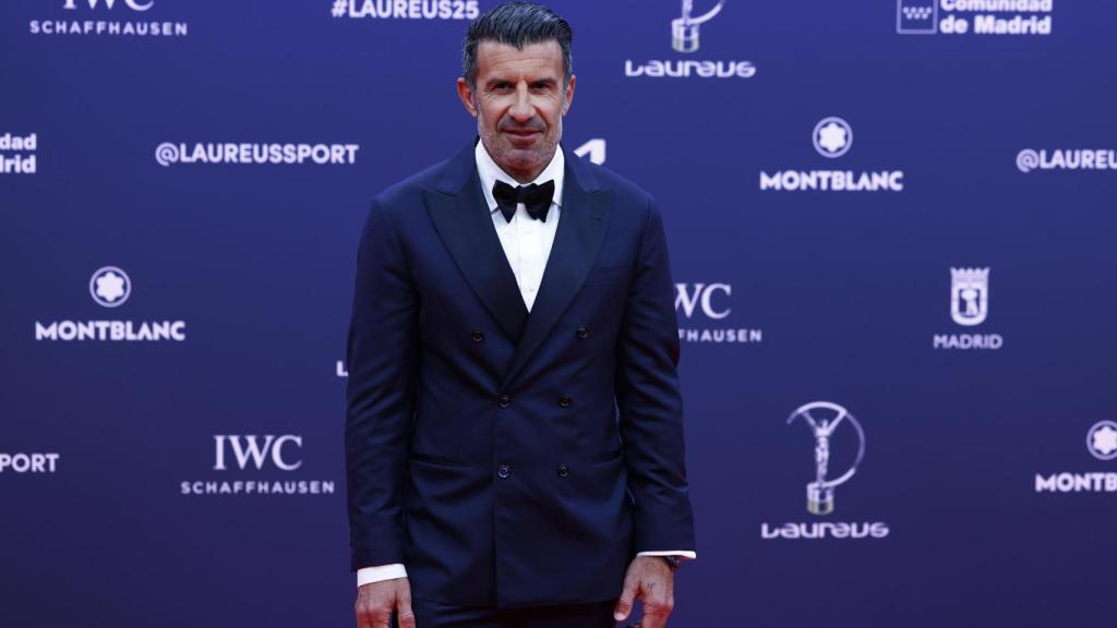 Luis Figo, en la gala de los Laureus.