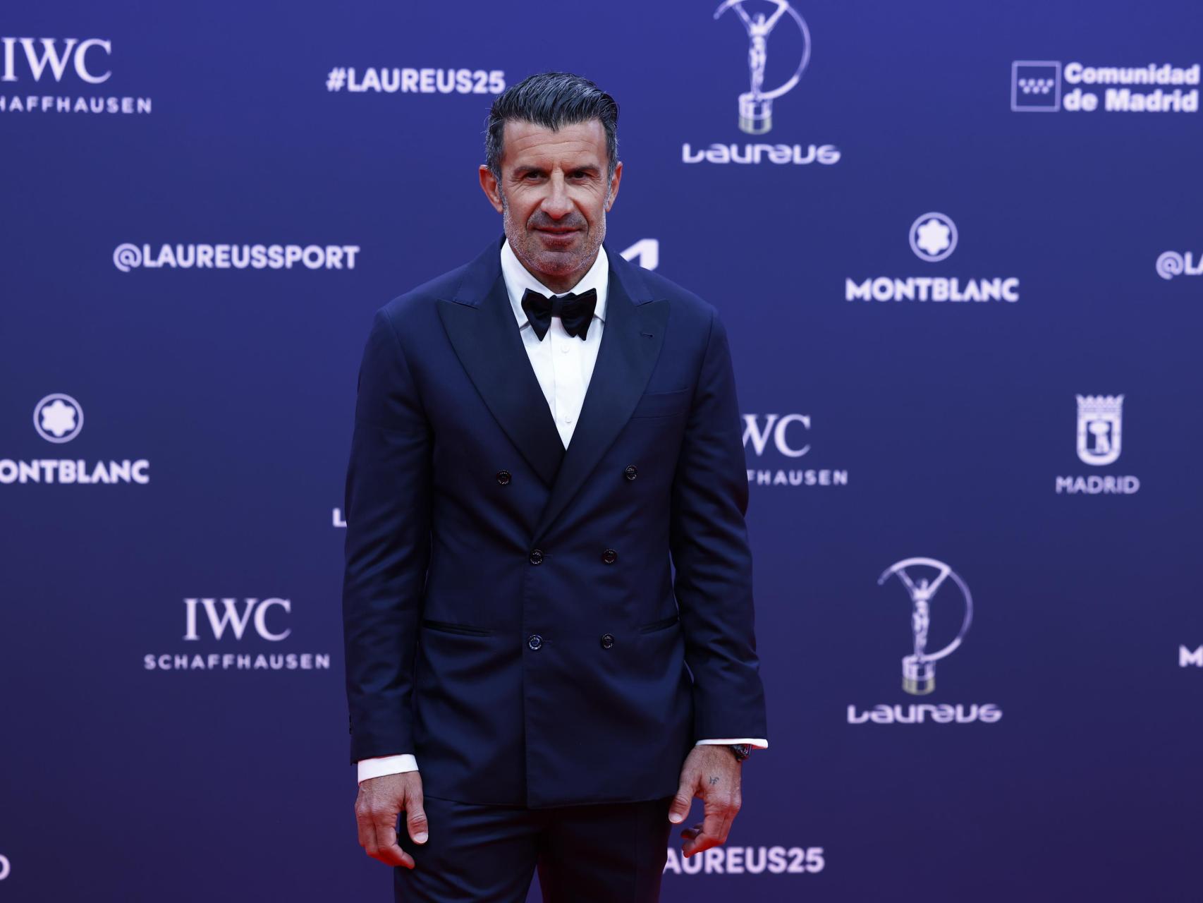 Luis Figo, en la gala de los Laureus.