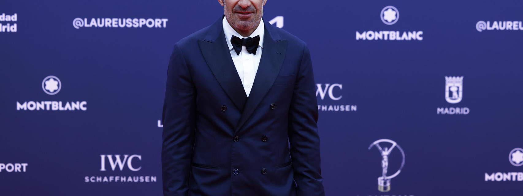 Luis Figo, en la gala de los Laureus.
