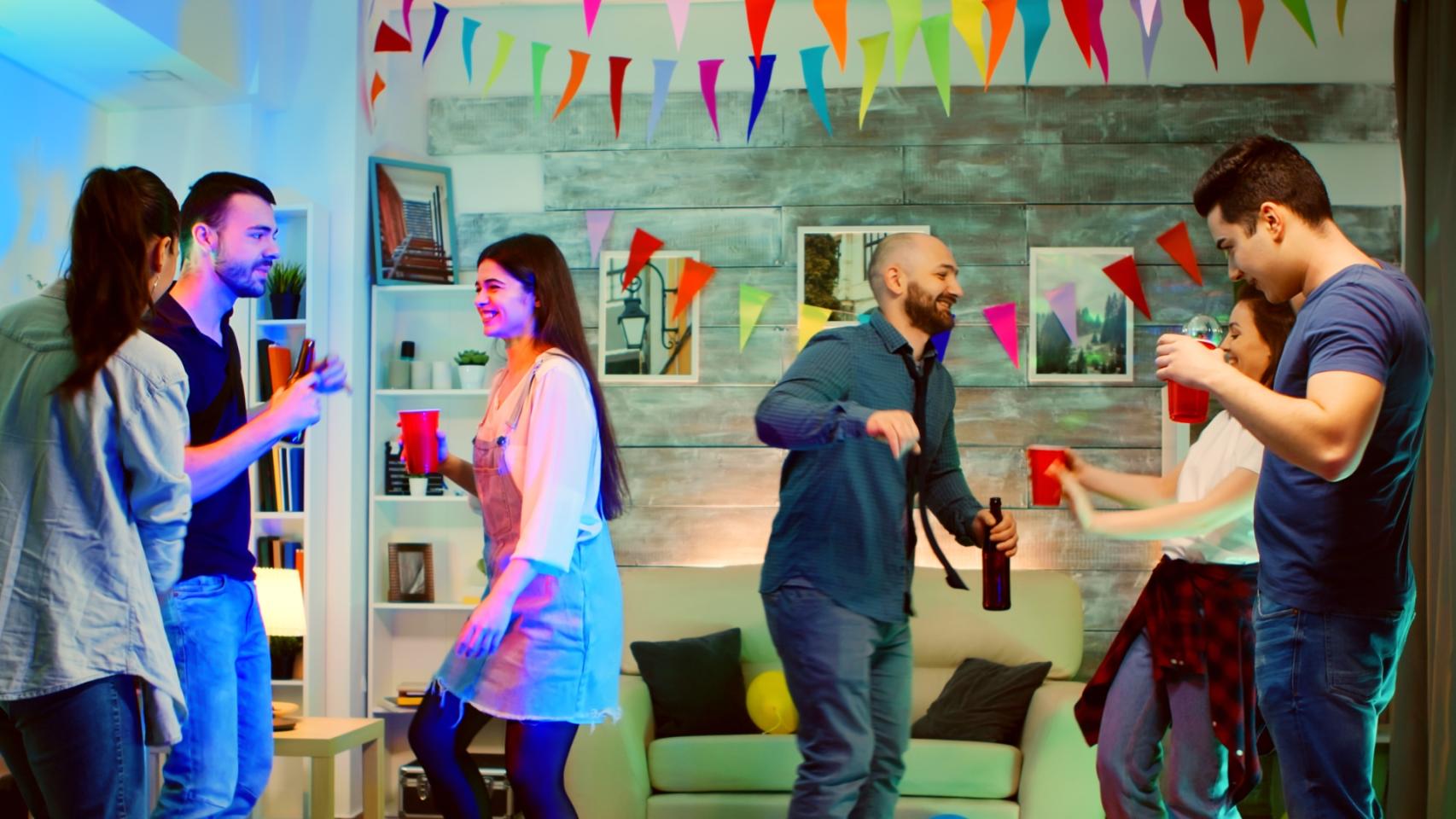 Una fiesta con amigos