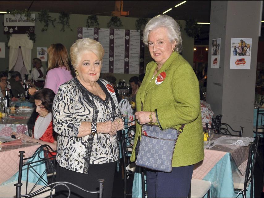 Cuqui con la infanta Pilar, en 2009.