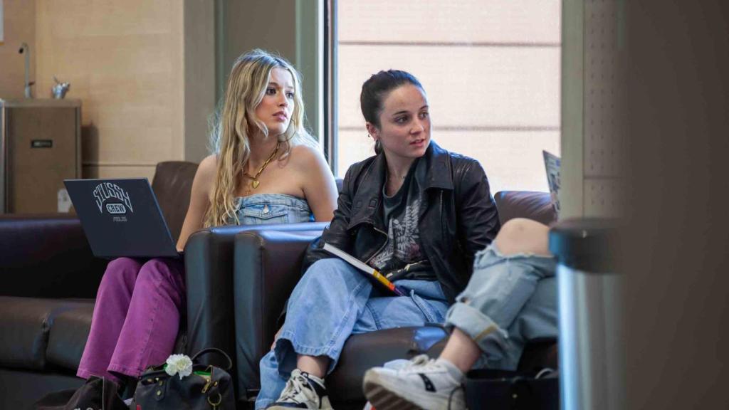 Alumnas en el Campus de Cantoblanco.