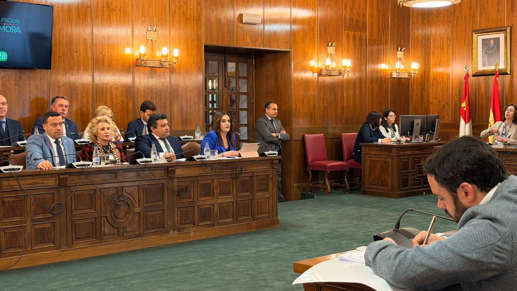 Bancada del Grupo Popular en la Diputación de Zamora.