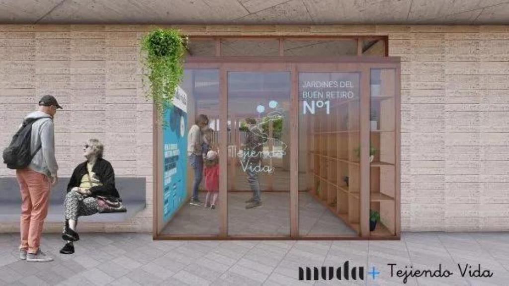 La entrada del edificio