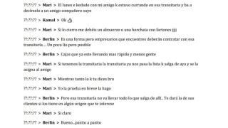 Captura de una de las conversaciones. EE