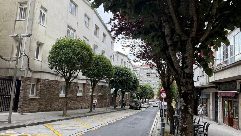 Una de las calles afectadas.
