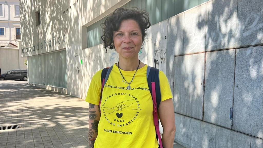 Rosa Marín, educadora infantil y portavoz de la Plataforma Laboral Escuelas Infantiles, en una imagen cedida.