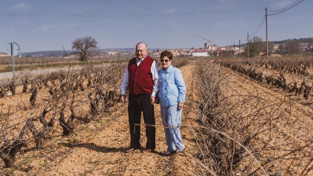 José María García y Milagros Figuero, la primera generación de las Bodegas Figuero.