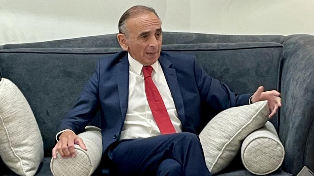 Éric Zemmour durante la entrevista.
