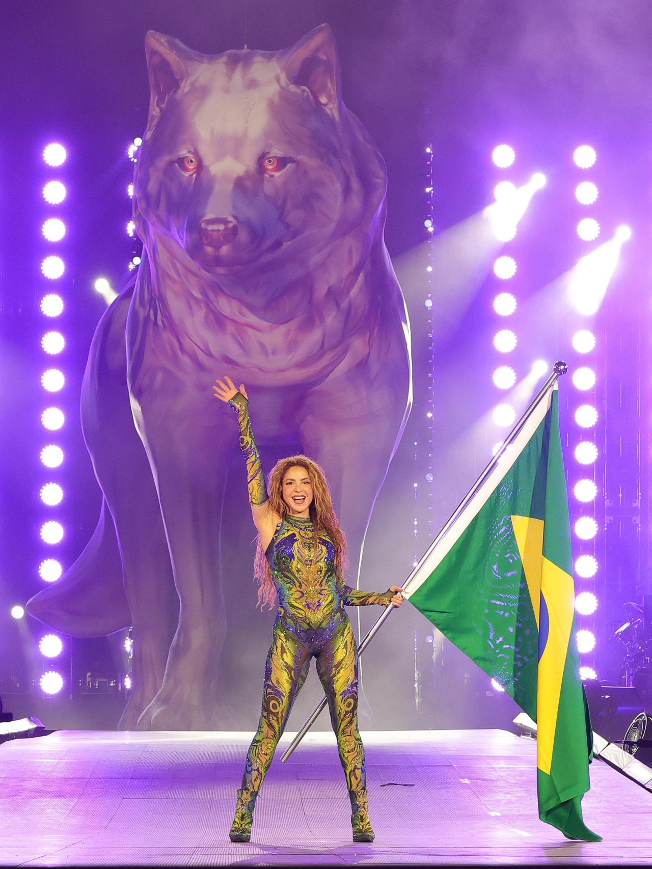 Shakira en su último concierto de Río de Janeiro.
