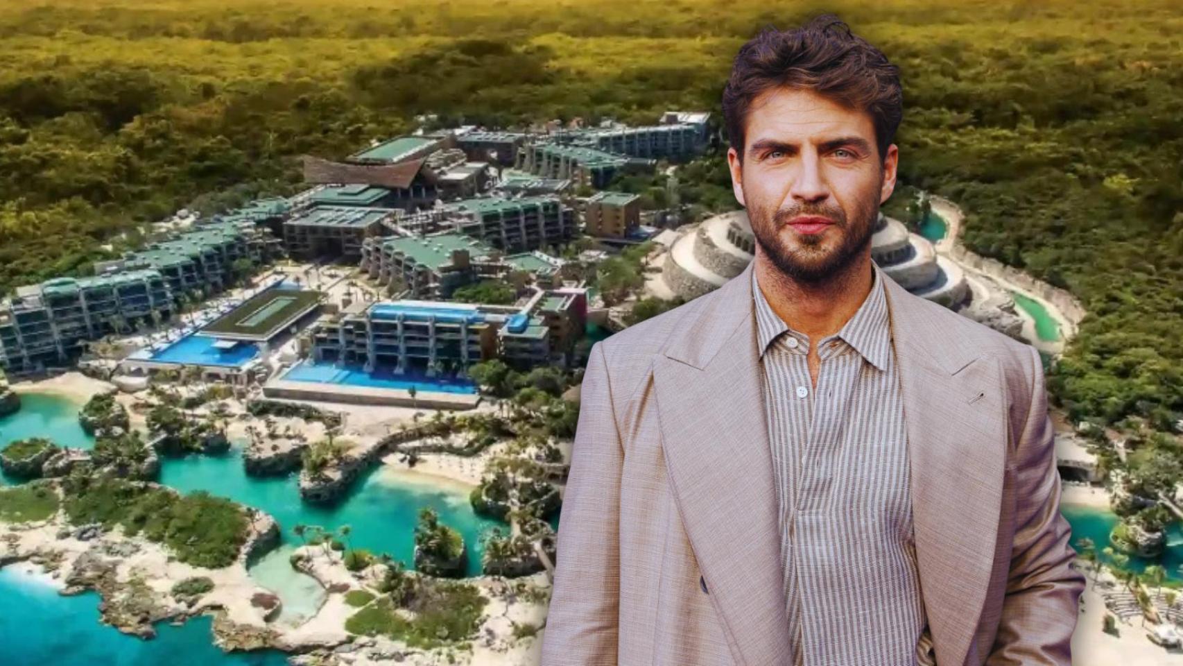 Maxi Iglesias y Hotel Xcaret Mexico en un montaje de JALEOS. 