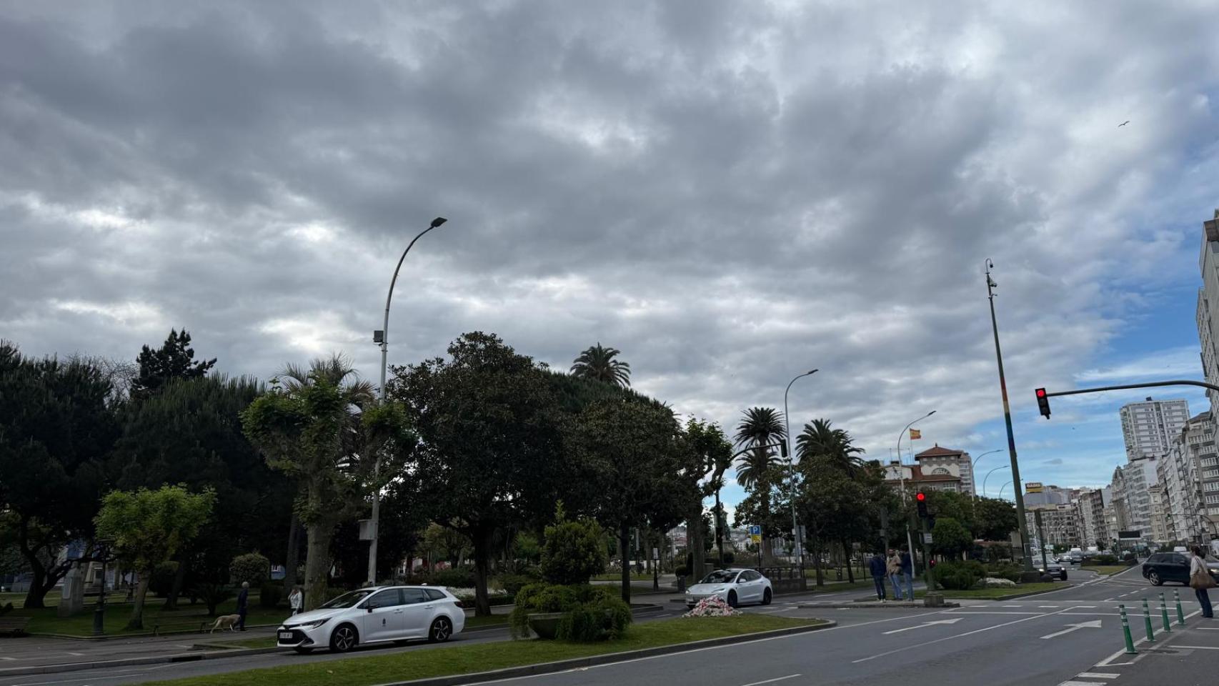 Los cielos cubiertos predominan este sábado en A Coruña