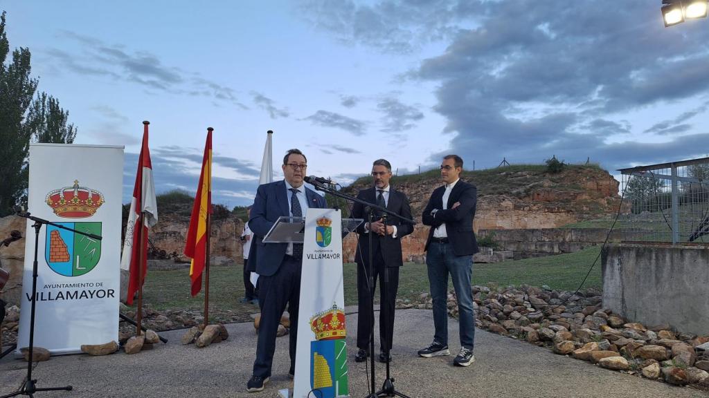 Imagen del pregón de Benjamín Crespo en Villamayor.