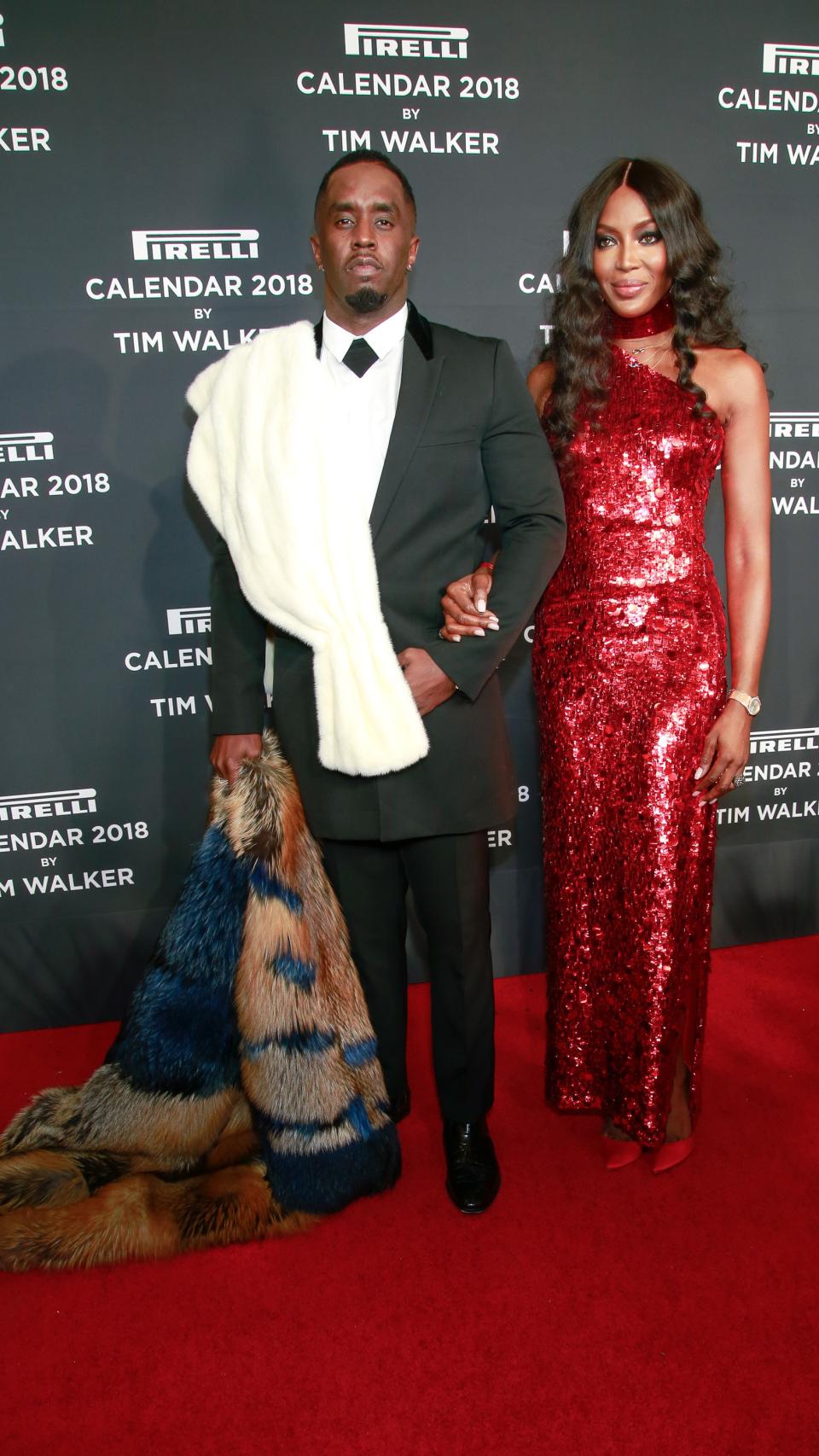 Diddy junto a Naomi Campbell.