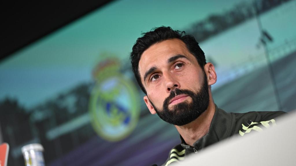 Álvaro Arbeloa, en la rueda de prensa previa al partido contra el Barça.