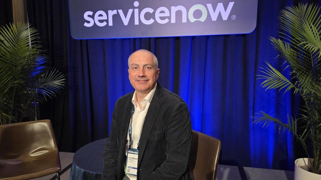 Luis Miguel Domínguez, Area VP, Iberia en ServiceNow, durante 'Knowledge 2026' celebrado esta semana en Las Vegas (EEUU).