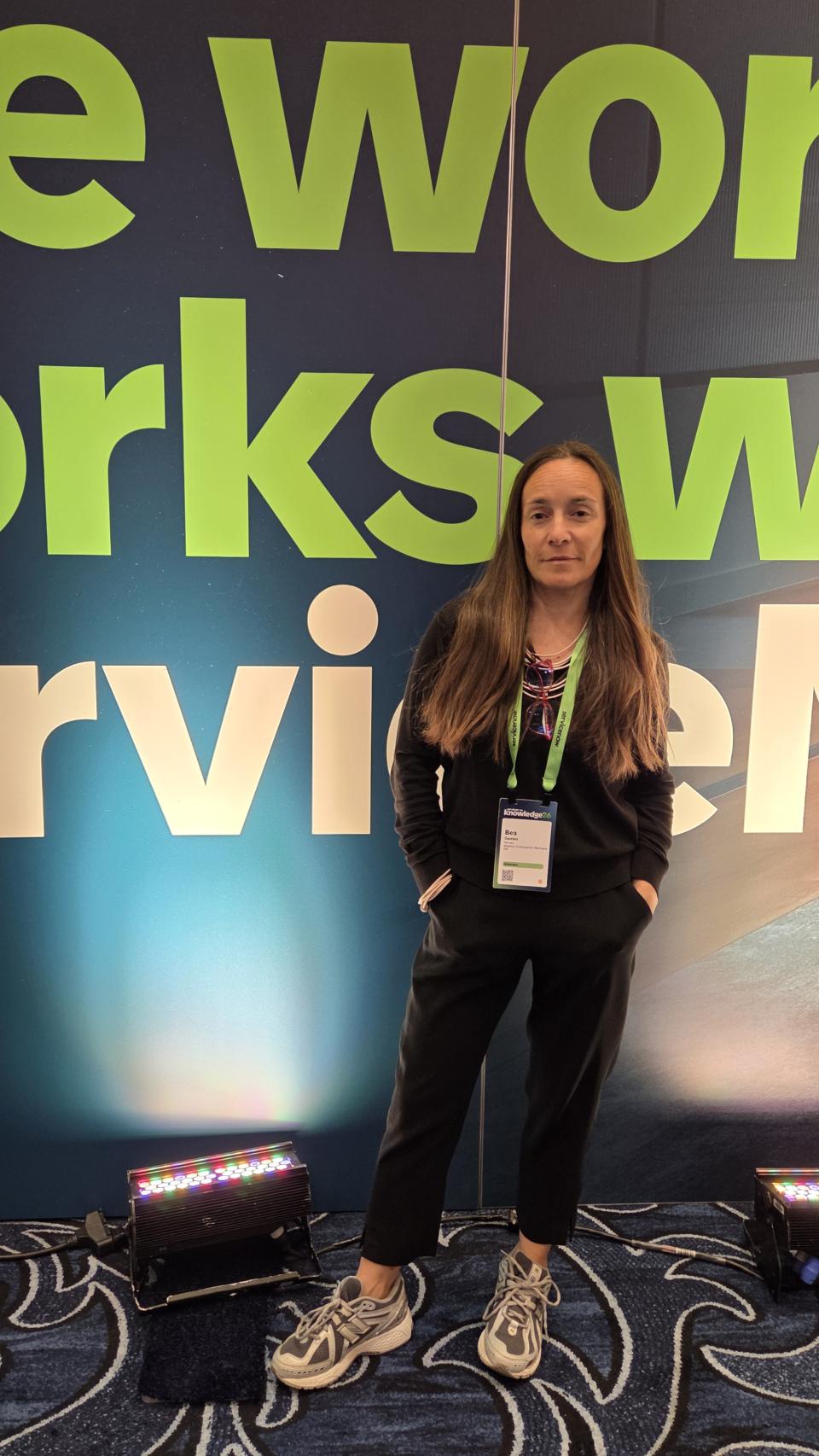 Beatriz Gantes, Manager y ServiceNow Platform Owner en Abanca, en Las Vegas.