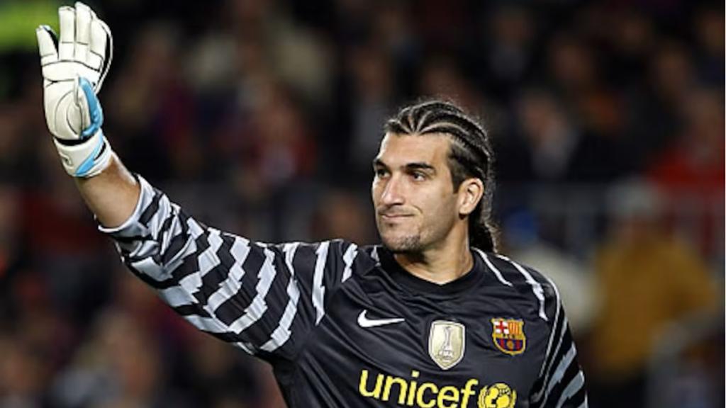 José Manuel Pinto, durante un partido ante el Copenhague.