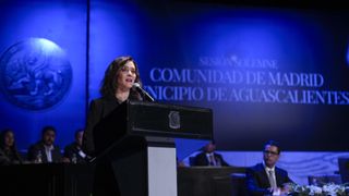La presidenta de la Comunidad de Madrid, Isabel Díaz Ayuso, en su viaje a México.